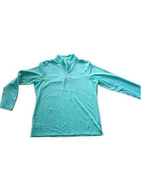 Bette & Court 1/4 Zip-NWT-Performance Long Sleeves -Aqua- Sz XL-Pickleball Golf